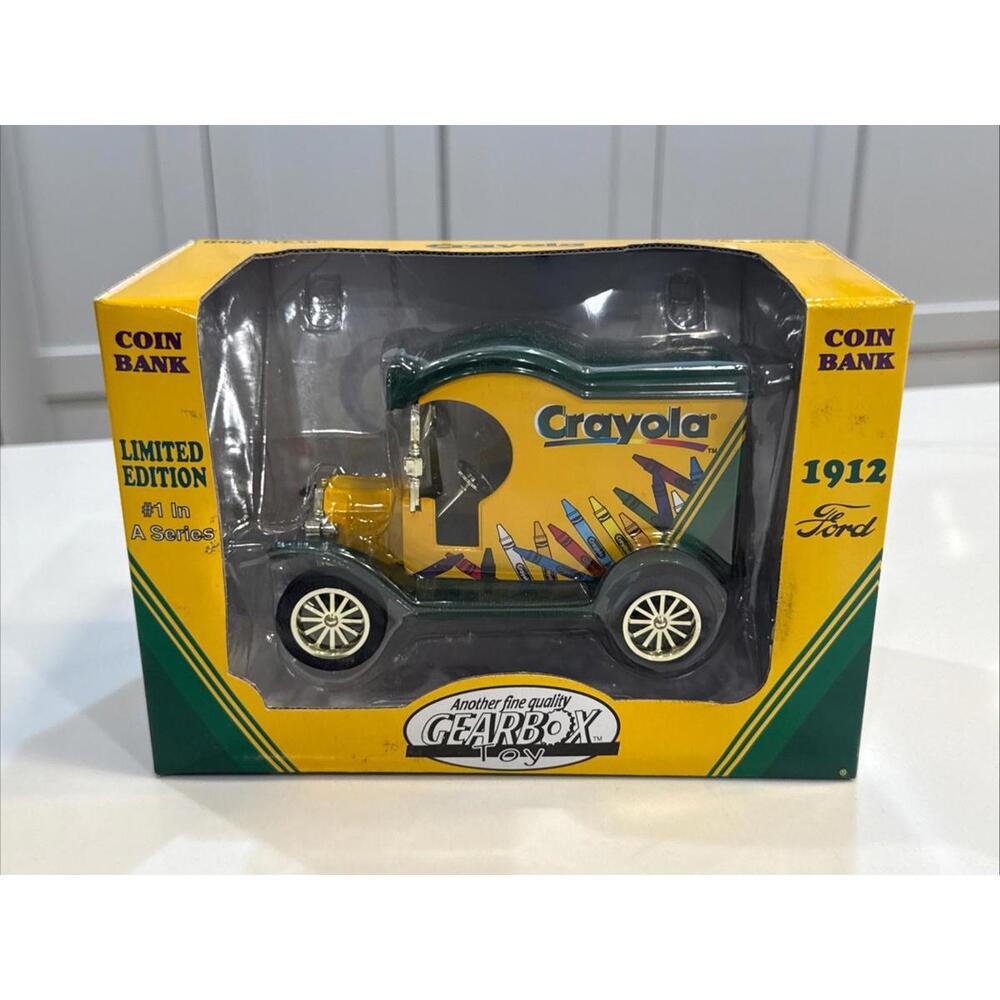 Gearbox Ford Crayola Truck Coin Bank No. 1 Limited Edition Vintage Toy NOS 1998 - Picture 2 of 7